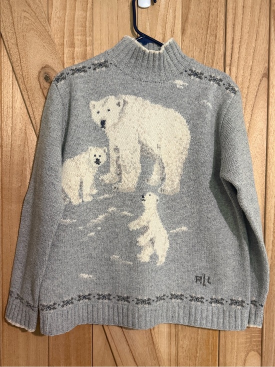 Lauren Ralph Lauren Sweaters - Lauren Ralph Lauren Gray Polar Bear Turtleneck Sweater
